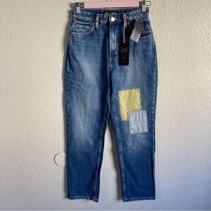 Lee vintage modern patchwork jeans antique fade size 26